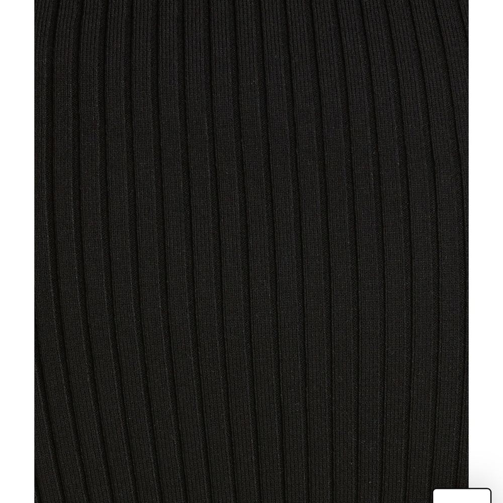 Mach & Mach Crystal Bow Ribbed Off Shoulder Long Sleeve Mini Sweater Dress - Picture 5 of 12